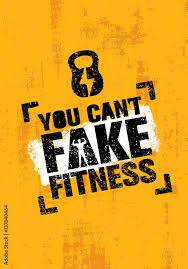 You can't fake fitness